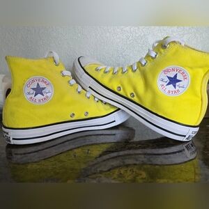 Men's Converse All Star Yellow High-Top Sneakers